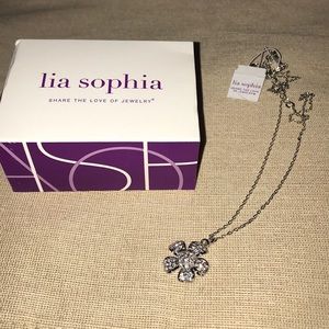 New Lia Sophia Wild Rose Necklace